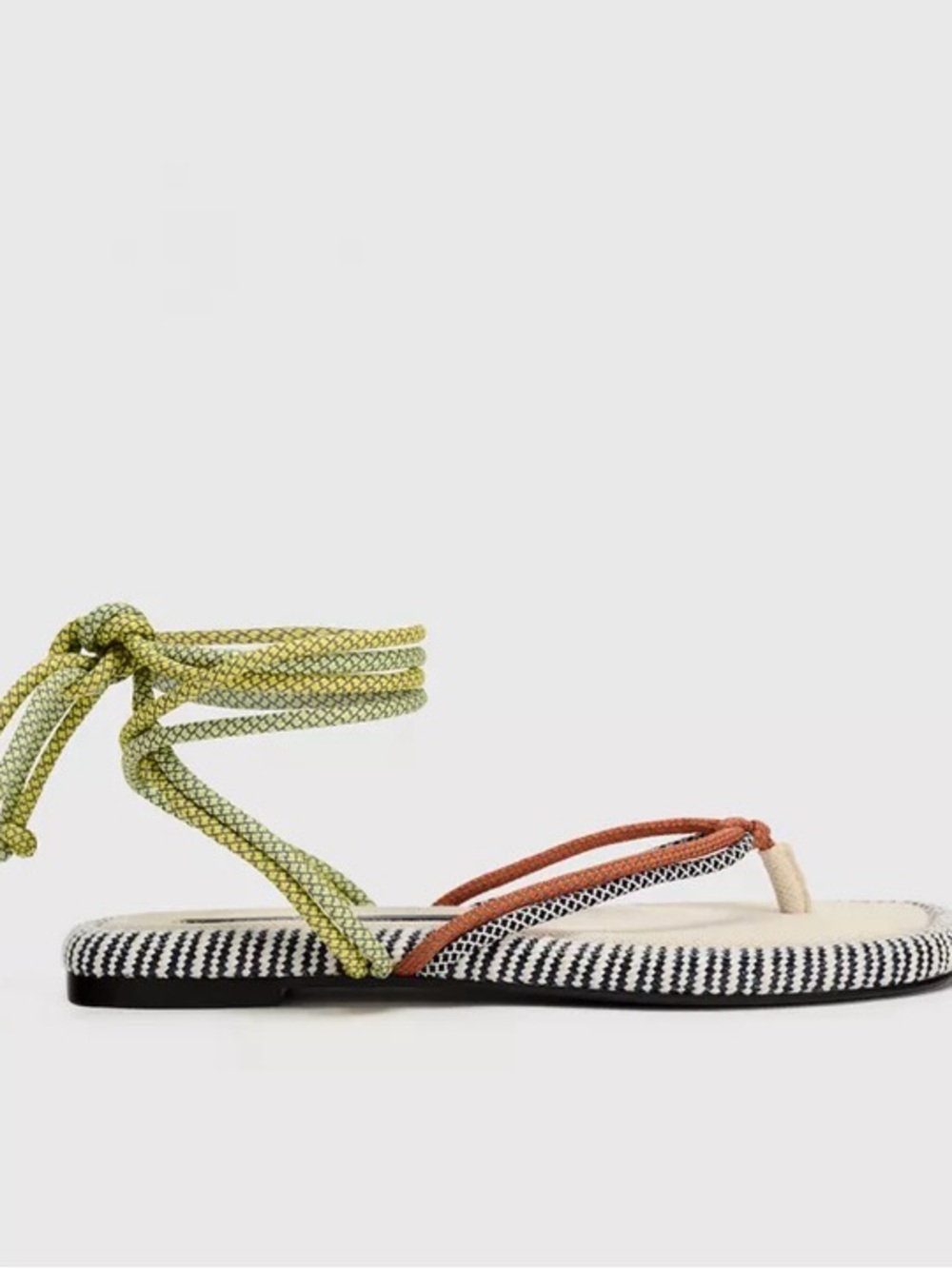 Zara flat rope sandals size 42